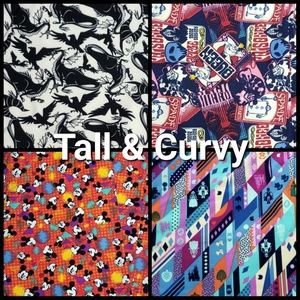 Lot of 4 Disney Lularoe TC Leggings NWT